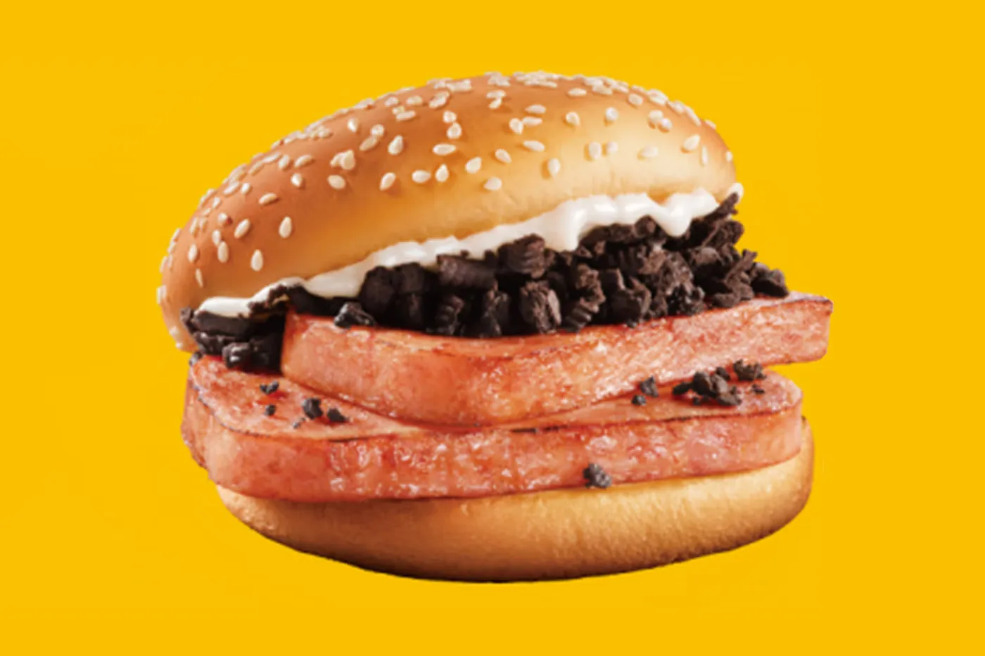 中国 McDonald’s 推出期间限定「OREO × SPAM 午餐肉」汉堡