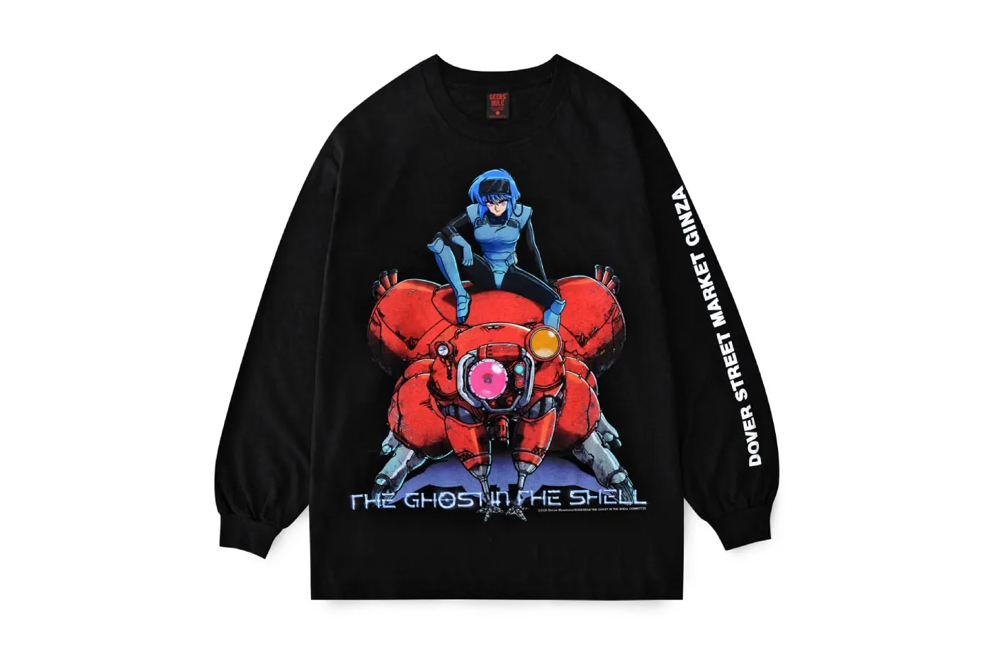 Hajime Sorayama 操刀 GEEKS RULE ×《Ghost in the Shell》DSM Ginza 限定长袖 T-Shirt